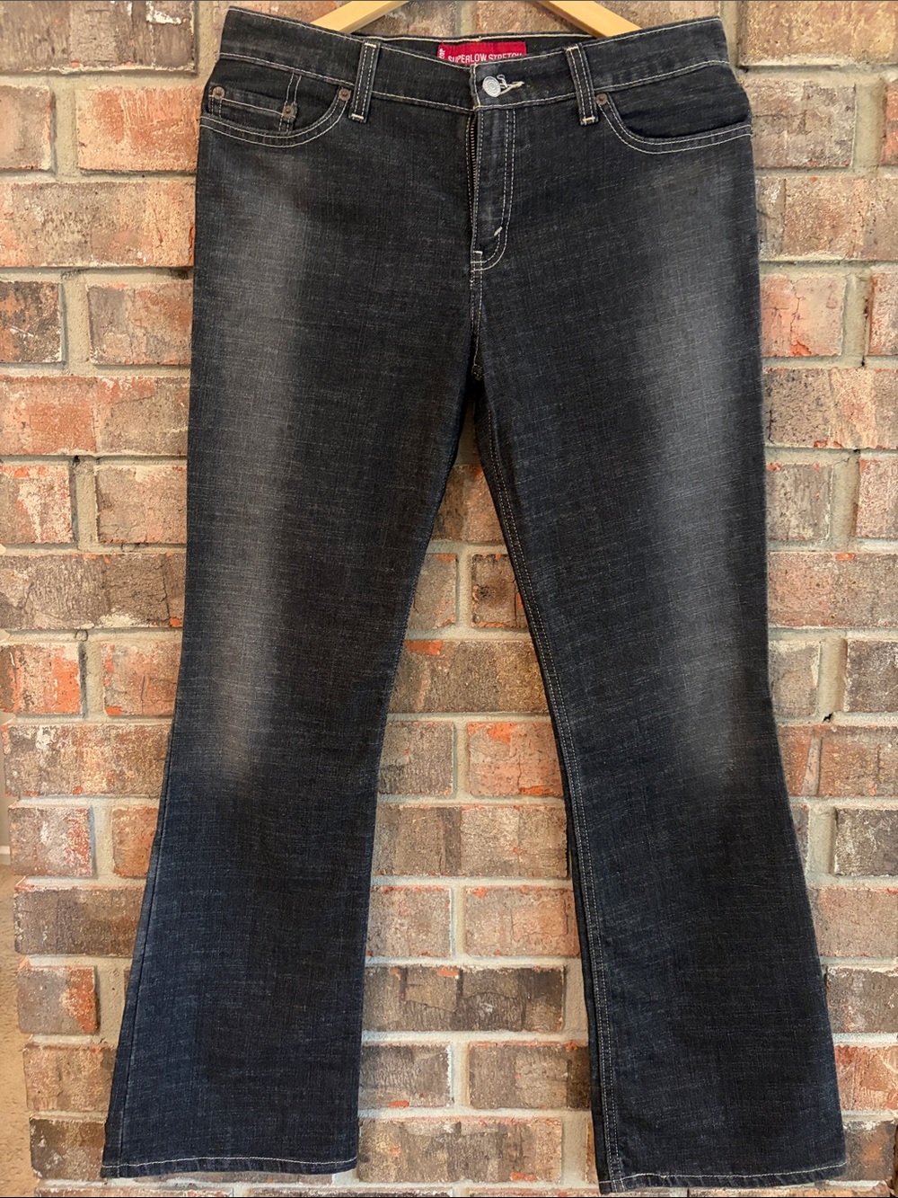 Levi's Women's Black Faded Flare Jeans